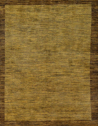 Machine Washable Abstract Dark Golden Brown Rug, wshabs122