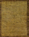 Machine Washable Abstract Dark Golden Brown Rug, wshabs122