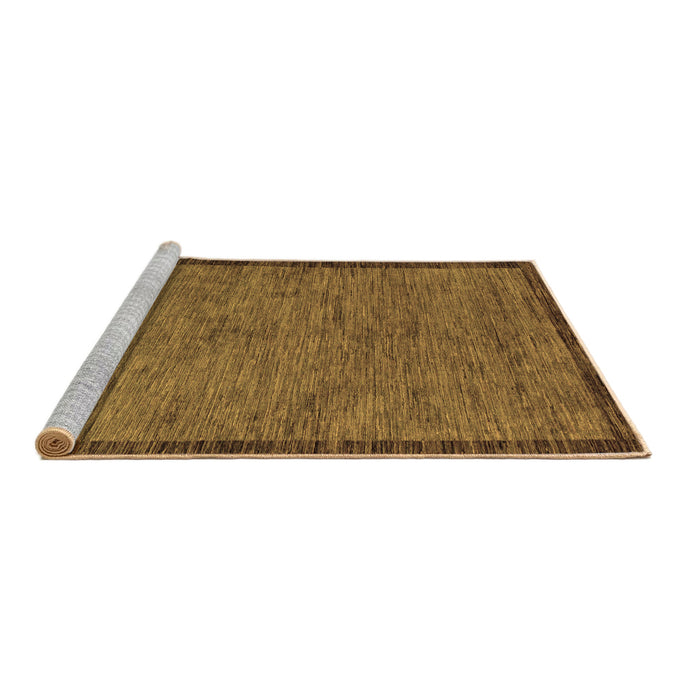 Sideview of Machine Washable Abstract Brown Modern Rug, wshabs122brn