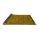 Sideview of Abstract Yellow Modern Rug, abs122yw