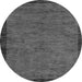 Round Machine Washable Abstract Gray Modern Rug, wshabs122gry