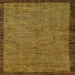 Square Abstract Dark Brown Modern Rug, abs122