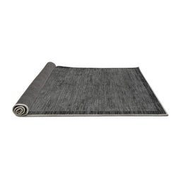 Sideview of Abstract Gray Modern Rug, abs122gry
