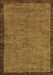 Machine Washable Abstract Brown Modern Rug, wshabs122brn