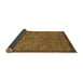Sideview of Abstract Brown Modern Rug, abs122brn