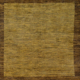 Square Machine Washable Abstract Dark Golden Brown Rug, wshabs122