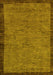 Machine Washable Abstract Yellow Modern Rug, wshabs122yw