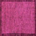 Square Abstract Pink Modern Rug, abs122pnk