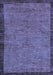 Abstract Blue Modern Rug, abs122blu