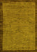 Abstract Yellow Modern Rug, abs122yw