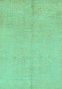 Abstract Turquoise Modern Rug, abs1230turq