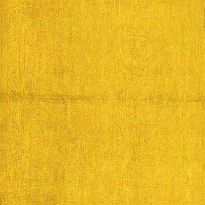 Square Abstract Yellow Modern Rug, abs1230yw