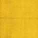 Square Abstract Yellow Modern Rug, abs1230yw