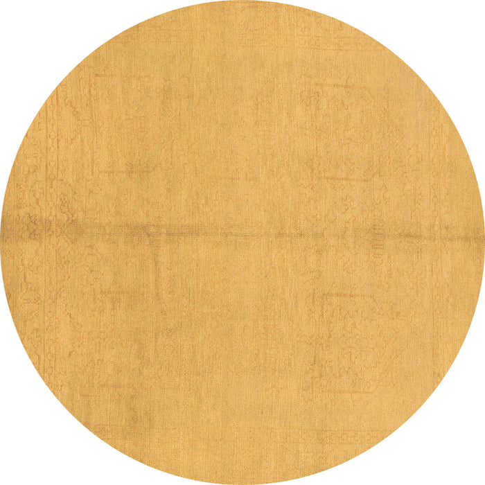 Round Abstract Brown Modern Rug, abs1230brn