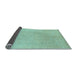 Sideview of Abstract Light Blue Modern Rug, abs1230lblu