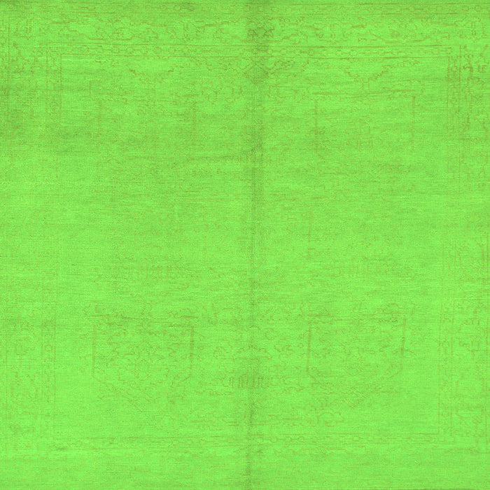 Square Machine Washable Abstract Green Modern Area Rugs, wshabs1230grn