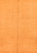 Machine Washable Abstract Orange Modern Area Rugs, wshabs1230org