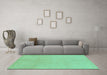Machine Washable Abstract Turquoise Modern Area Rugs in a Living Room,, wshabs1230turq