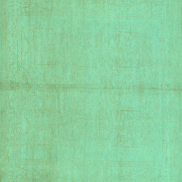 Square Machine Washable Abstract Turquoise Modern Area Rugs, wshabs1230turq