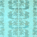 Square Machine Washable Abstract Light Blue Modern Rug, wshabs1231lblu