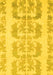 Machine Washable Abstract Yellow Modern Rug, wshabs1231yw