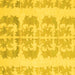 Square Machine Washable Abstract Yellow Modern Rug, wshabs1231yw