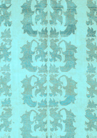 Abstract Light Blue Modern Rug, abs1231lblu