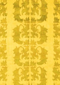 Abstract Yellow Modern Rug, abs1231yw