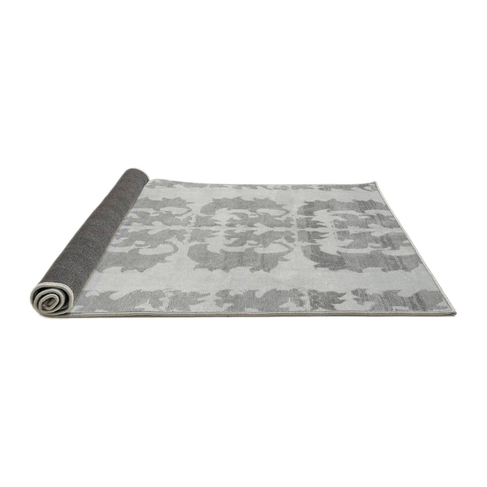 Sideview of Abstract Gray Modern Rug, abs1231gry