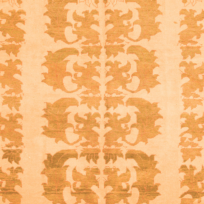 Square Abstract Orange Modern Rug, abs1231org