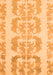 Machine Washable Abstract Orange Modern Area Rugs, wshabs1231org