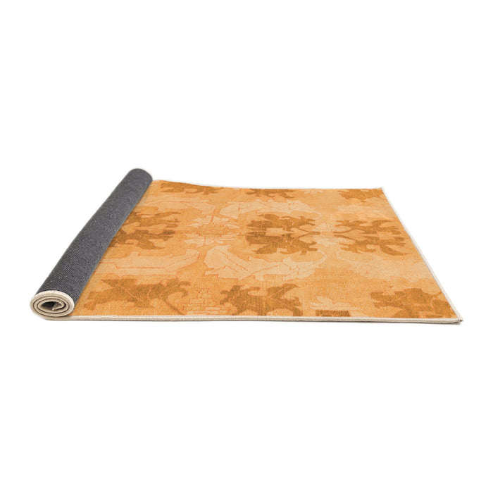 Sideview of Abstract Orange Modern Rug, abs1232org