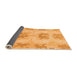 Sideview of Abstract Orange Modern Rug, abs1232org