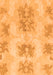 Machine Washable Abstract Orange Modern Area Rugs, wshabs1232org