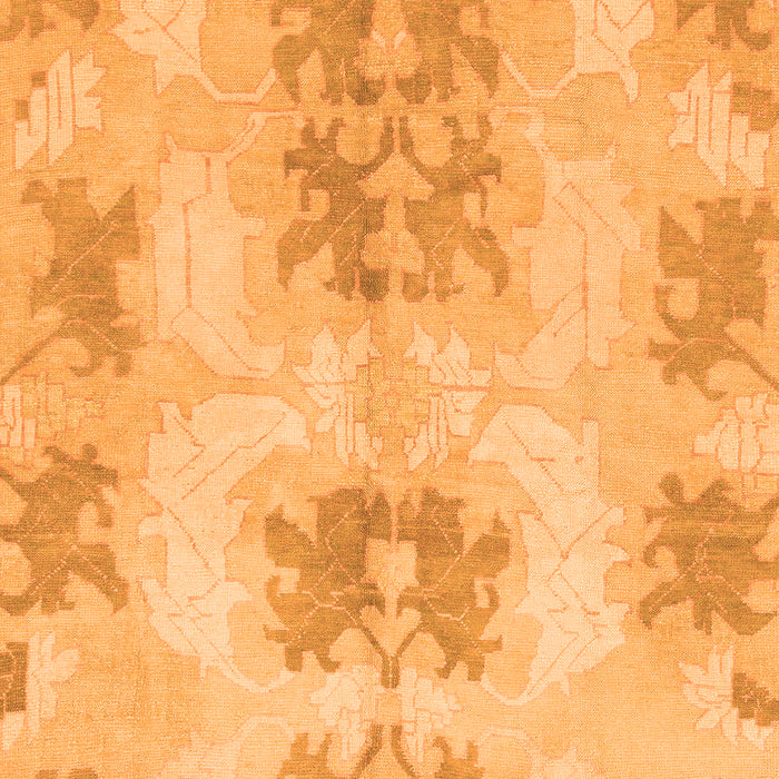 Machine Washable Abstract Orange Modern Area Rugs, wshabs1232org