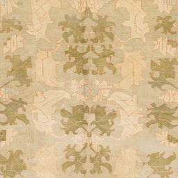 Square Machine Washable Abstract Gold Rug, wshabs1232