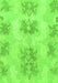 Abstract Green Modern Rug, abs1232grn