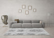 Machine Washable Abstract Gray Modern Rug in a Living Room,, wshabs1232gry