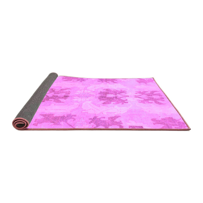 Sideview of Abstract Purple Modern Rug, abs1232pur