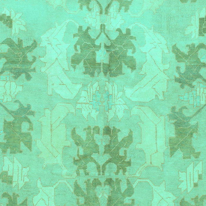 Machine Washable Abstract Turquoise Modern Area Rugs, wshabs1232turq