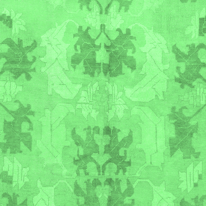 Machine Washable Abstract Emerald Green Modern Area Rugs, wshabs1232emgrn