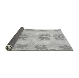 Sideview of Abstract Gray Modern Rug, abs1232gry