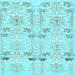 Square Machine Washable Abstract Light Blue Modern Rug, wshabs1233lblu