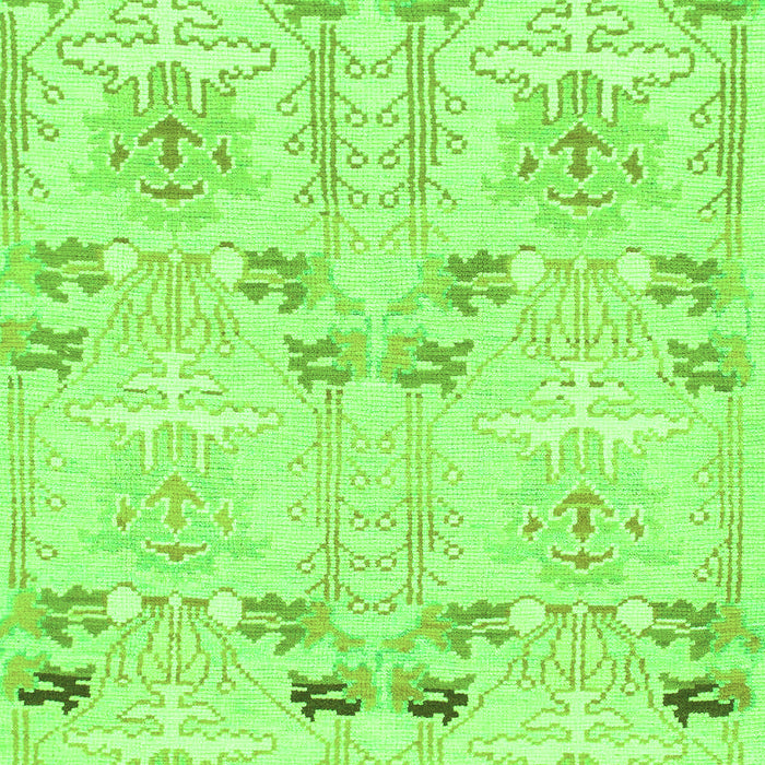 Machine Washable Abstract Green Modern Area Rugs, wshabs1233grn