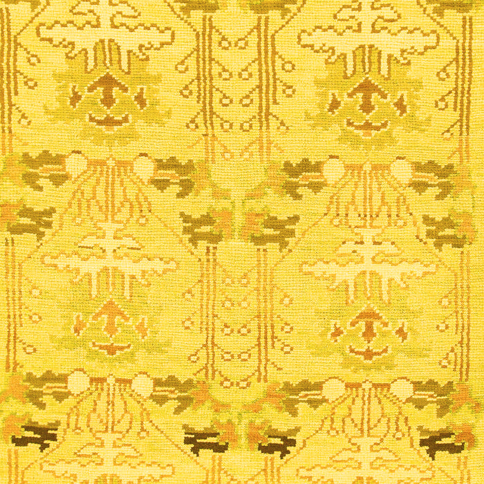 Machine Washable Abstract Yellow Modern Rug, wshabs1233yw