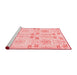 Modern Red Washable Rugs