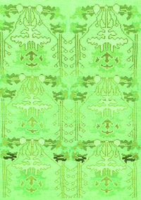 Abstract Green Modern Rug, abs1233grn