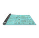 Sideview of Abstract Light Blue Modern Rug, abs1233lblu