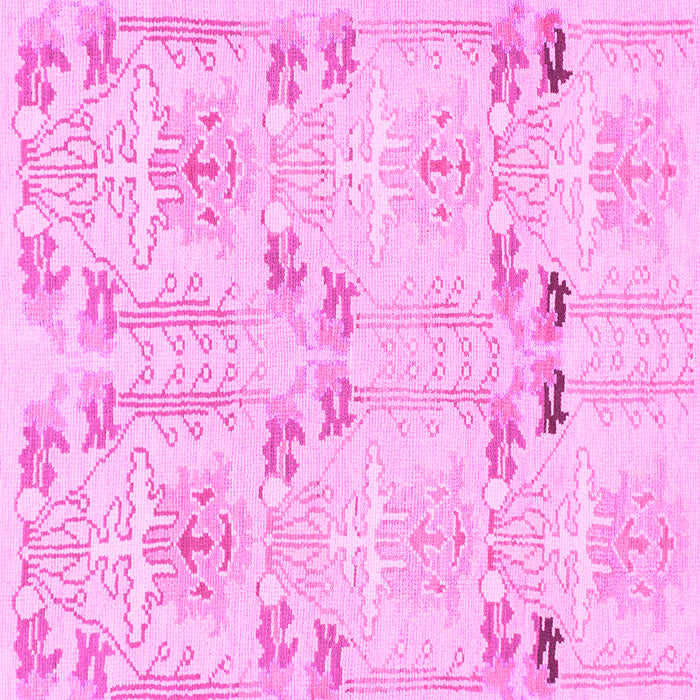 Square Abstract Pink Modern Rug, abs1233pnk