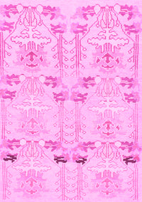 Abstract Pink Modern Rug, abs1233pnk